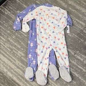 Carters Heart and Owl Print Kids One Piece Set